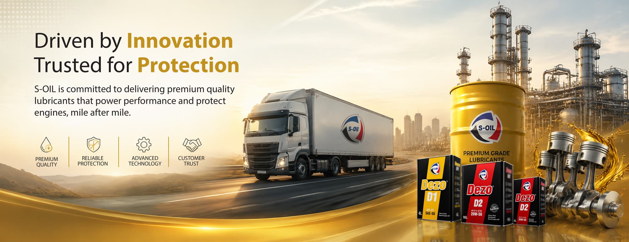 S-OIL — driven by innovation, trusted for protection