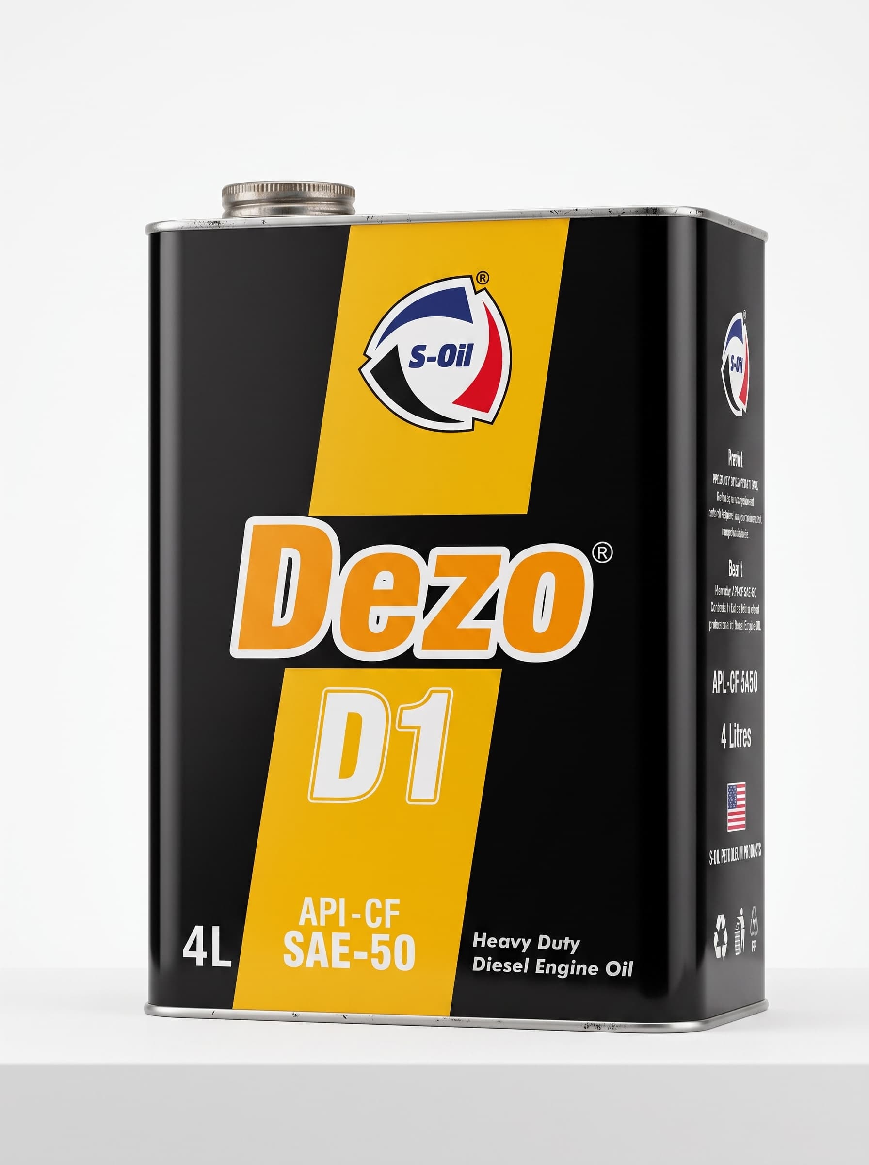 S-OIL DEZO D1 SAE-50 · 4L